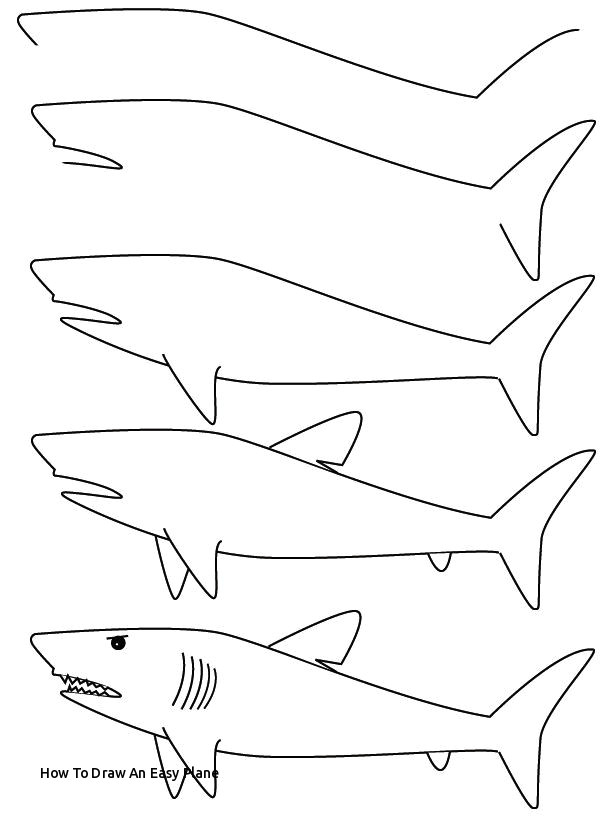 Easy Drawings Shark How to Draw An Easy Plane Army Coloring Pages sol R Coloring Pages