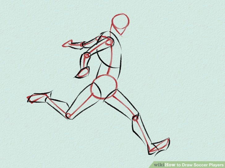 Easy Drawings soccer How to Draw soccer Players Wikihow