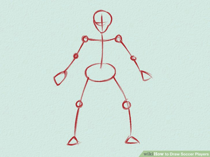 Easy Drawings soccer How to Draw soccer Players Wikihow