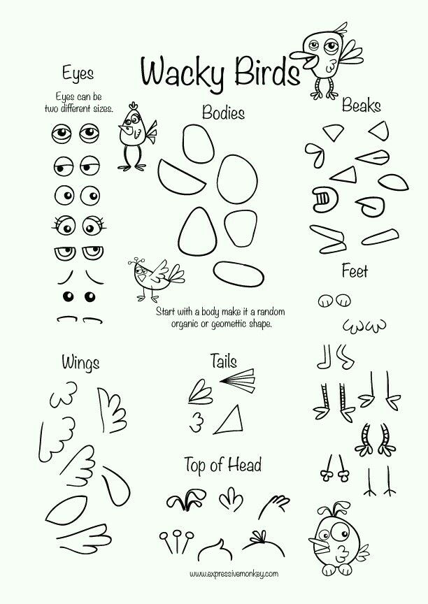 Easy Drawings Using Shapes Pin by Saffa Iqbal On Doodles Pinterest Doodles Bird Doodle and