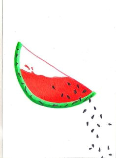 Easy Drawings Watermelon 250 Best Watermelon Images Watermelon Watercolor Painting