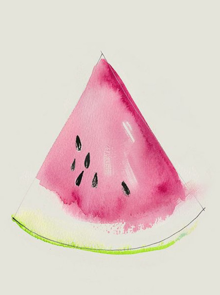 Easy Drawings Watermelon Pin by Cami On Watercolor Ideas Watercolor Paintings Watercolor