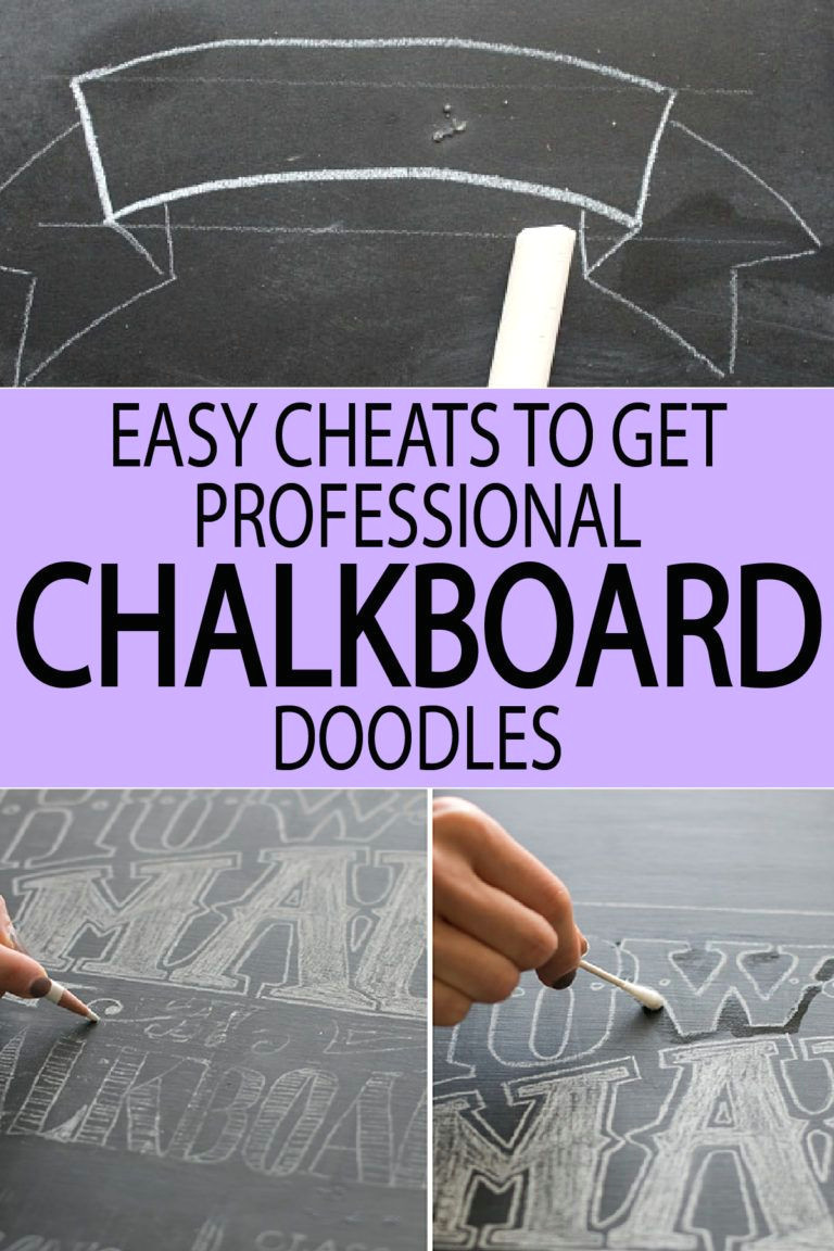 Easy Drawings with Chalk Easy Cheats to Get A Professional Chalkboard Look Artsy