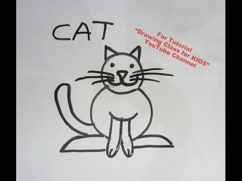 Easy Drawings with Paint Youtube Cat Search Drawing Class for Kids Youtube Channel for