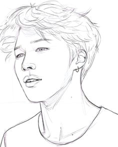 Easy Jimin Drawings 18 Best Cartoons Idol Images Drawings Draw Fan Art