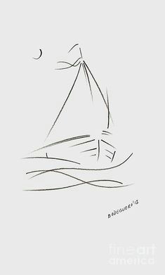 Easy Nautical Drawings 21 Best Sailboat Drawing Images Painting Abstract Party Boats