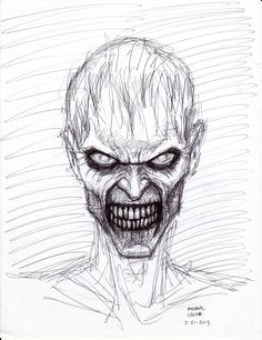Easy Scary Zombie Drawings 138 Best Scary Drawings Images Don Kenn Horror Art Monster Drawing