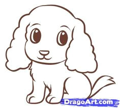 Easy Way Of Drawing A Dog Cute Animal Drawings Easy Wallpapers Gallery Cute Drawings