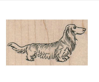 Easy Wiener Dog Drawing Rubber Stamp Wiener Dog Dachshund Dachshunds Dogs Longhaired