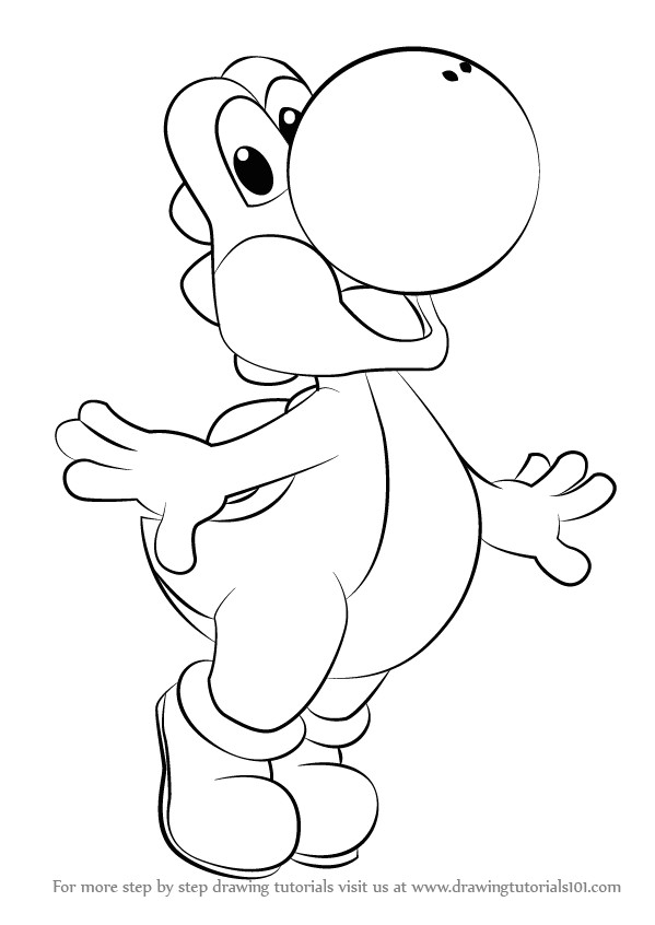 Easy Yoshi Drawings Step by Step Graph Drawing Free Download On Ayoqq org