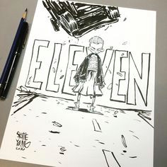 Eleven Drawing Stranger Things Papa 346 Best Stranger Things Art Images Drawings Weird Movies
