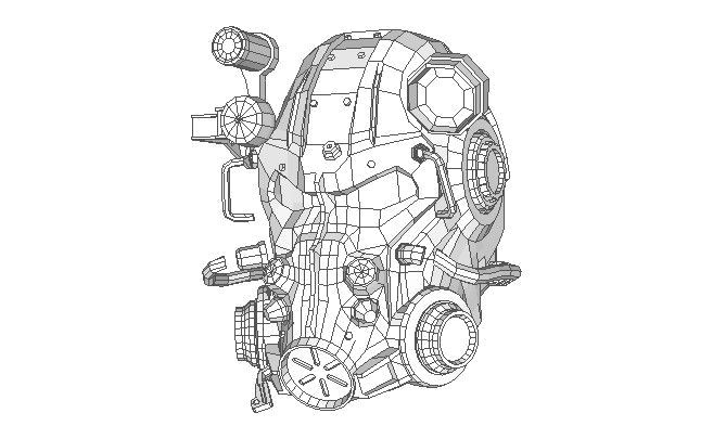 Fallout 4 Drawings Easy Fallout 4 T 60b Helmet Papercraft Free Template Download Fallout