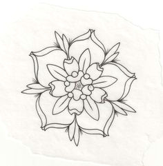 Flower Drawing Tumblr Easy 22 Best Flower Outline Tattoo Images Flower Outline Tattoo Flower
