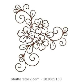 Flower Motifs Drawing 1633 Best Small Motifs Images In 2019 Embroidery Patterns