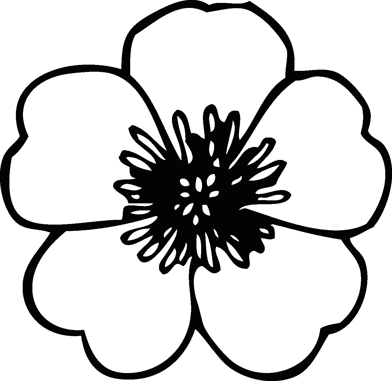 Flowers Drawing Graphic Flower Black White Line Clipart Panda Free Clipart Images
