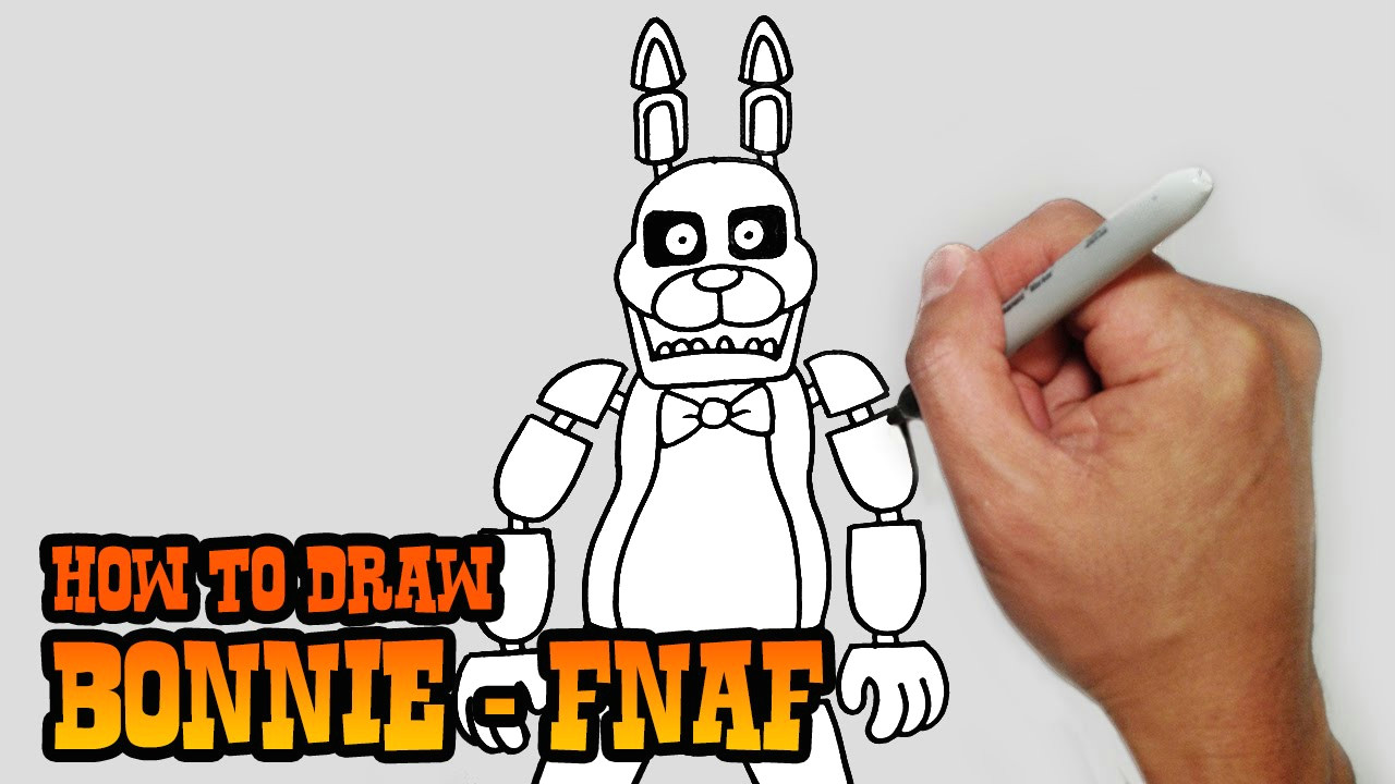 Fnaf 2 Drawing Easy How to Draw Bonnie Five Nights at Freddy S Video Lesson Youtube