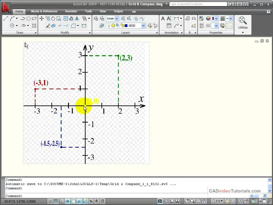 Formula 1 Drawing Easy Autocad Tutorial Understanding Cartesian Coordinates Youtube