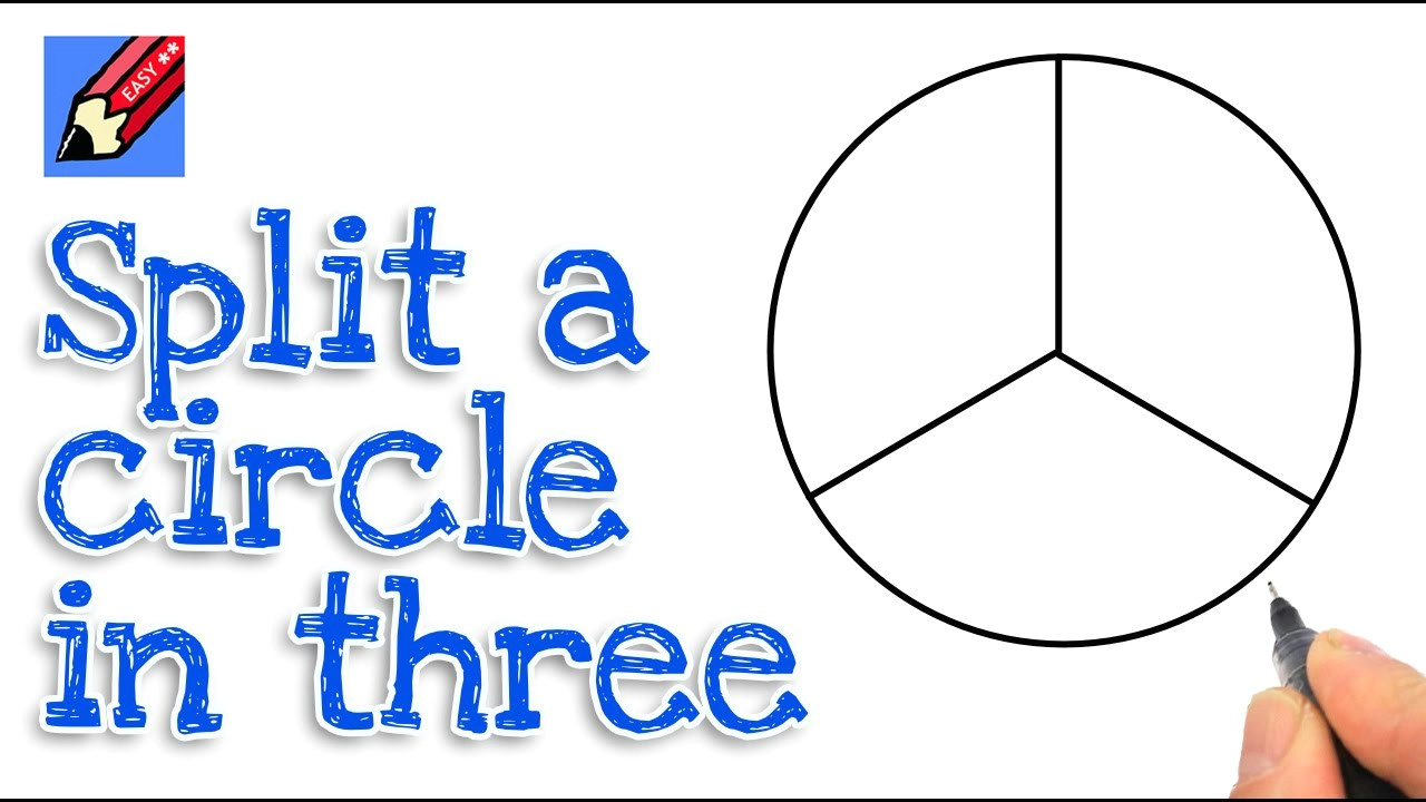 Formula 1 Drawing Easy How to Split A Circle Into Three Real Easy Step by Step Youtube