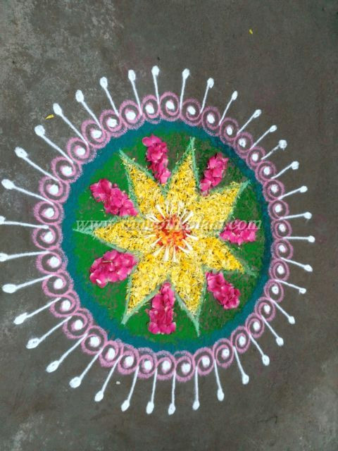 Free Hand Drawing Flowers Rangoli Make these Colorful Rangoli Free Hand Design for Diwali Creative