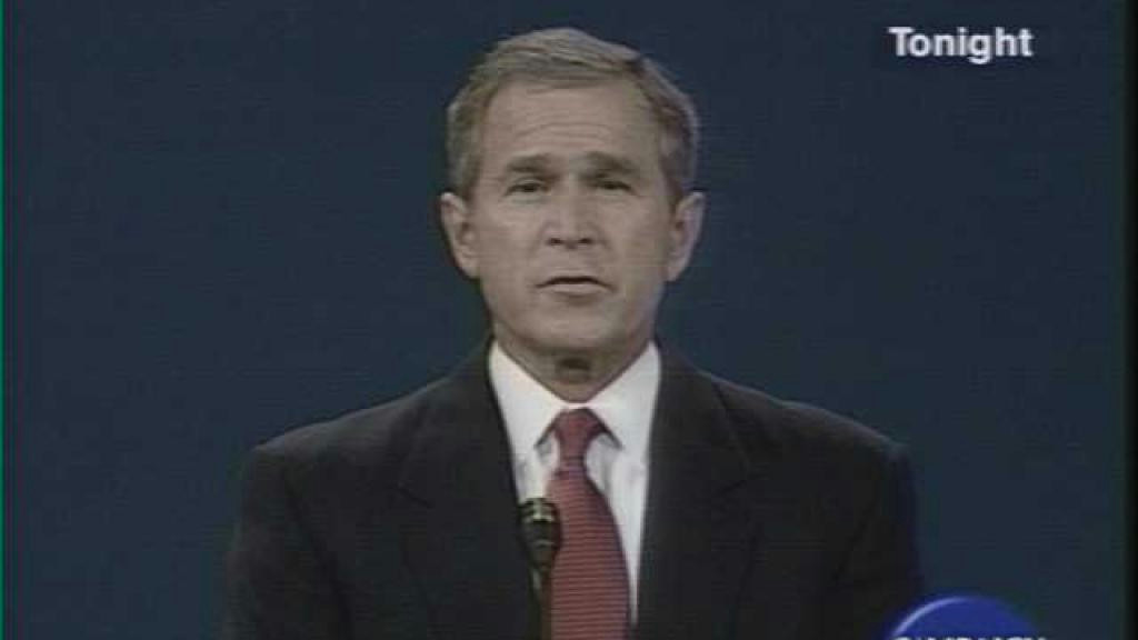 George W Bush Drawing Easy 2000 Presidential Candidates Debate Oct 3 2000 Video C Span org