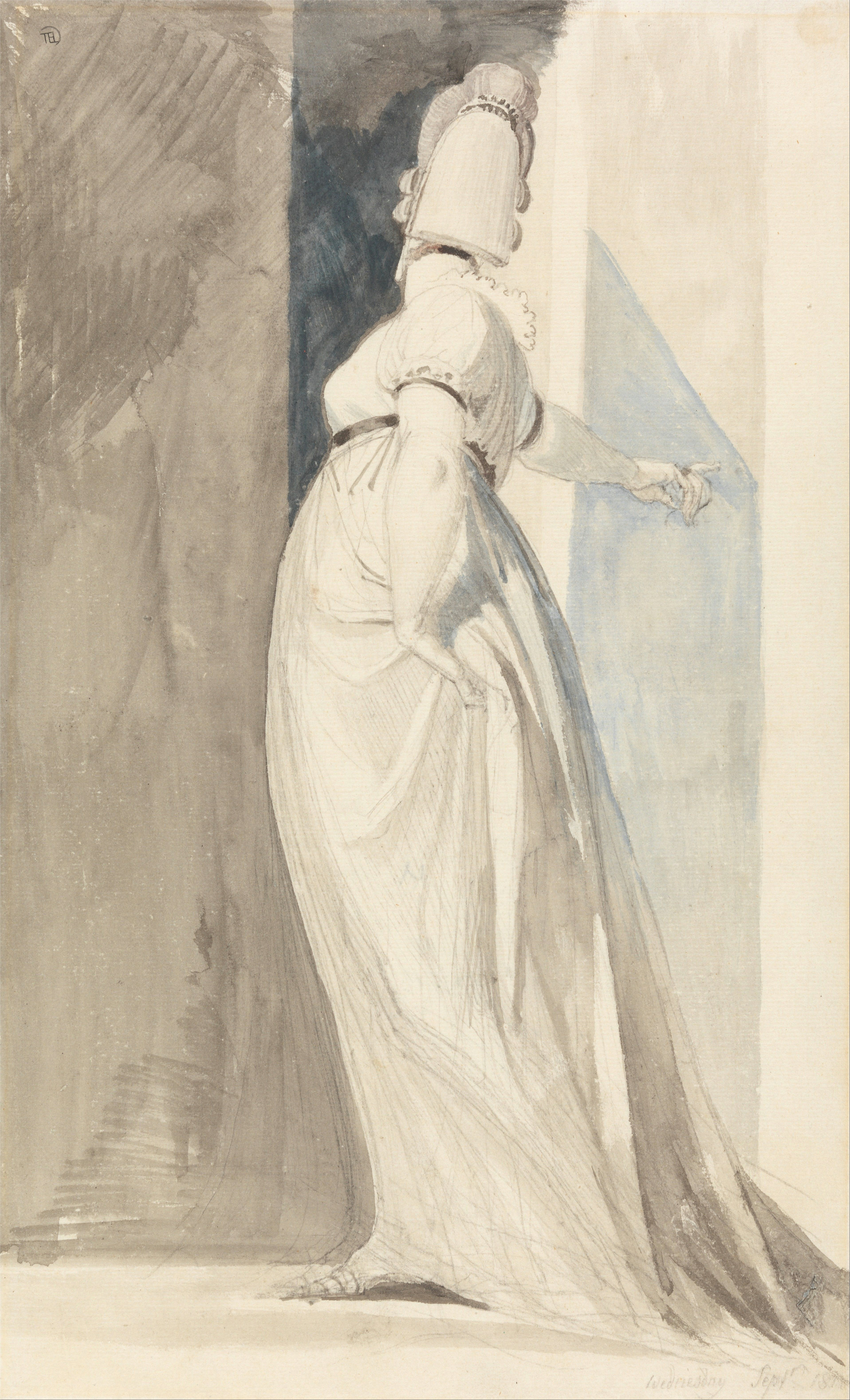 Girl Drawing Back View Henry Fuseli 1741 1825 Back View Of A Standing Female Called Mrs