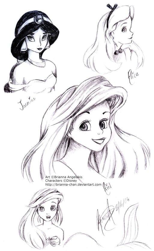 Girl Drawing Disney Mermaid Disney Princess Drawings Disney Drawings Disney