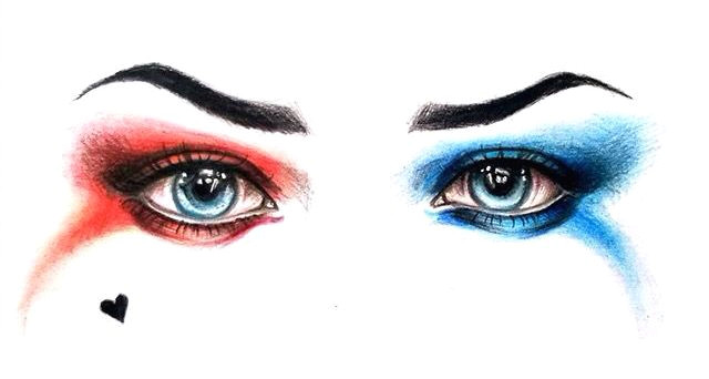 Girl Drawing Harley Quinn Harley Quinn Eyes A Harley Quinn Pinterest Harley Quinn