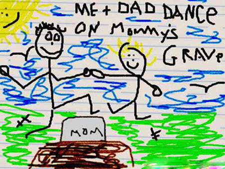 Girl Drawing Mom Home Depot 15 Disturbing Drawings by Kids Oddee