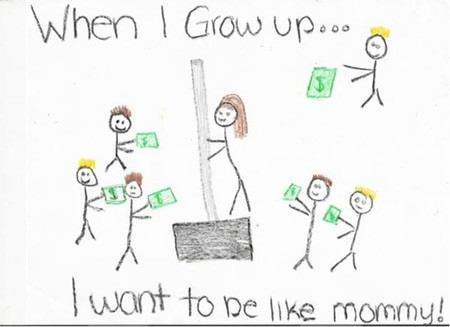 Girl Drawing Mom Home Depot 15 Disturbing Drawings by Kids Oddee