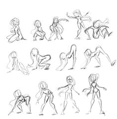 Girl Drawing Reference 403 Best Character Pose Gestures Females Images Drawing Poses