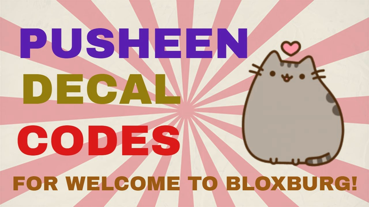 Girl Drawing Roblox Decal Pusheen Decal Codes Welcome to Bloxburg Youtube