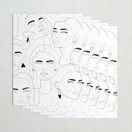 Girl Drawing society6 Girl Wrapping Paper society6