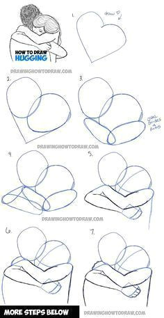 Girl Drawing Tutorial Step by Step How to Draw Two People Hugging Drawing Hugs Step by Step Drawing
