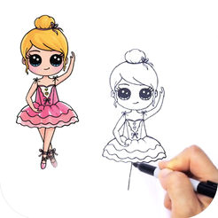 Girl In Unicorn Onesie Drawing Learn to Draw Cute Girls On the App Store