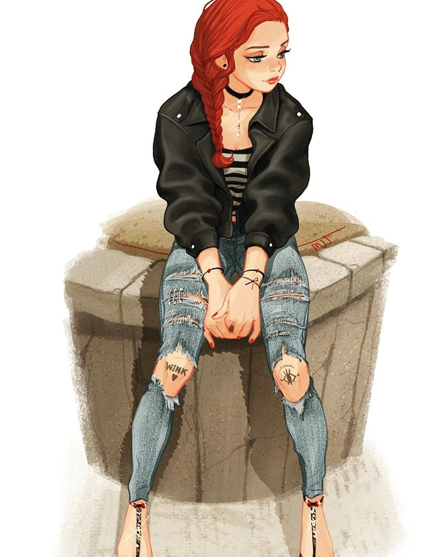 Girl Jeans Drawing Pin by Ella On Character Sketch Dump Character Design Art Drawings