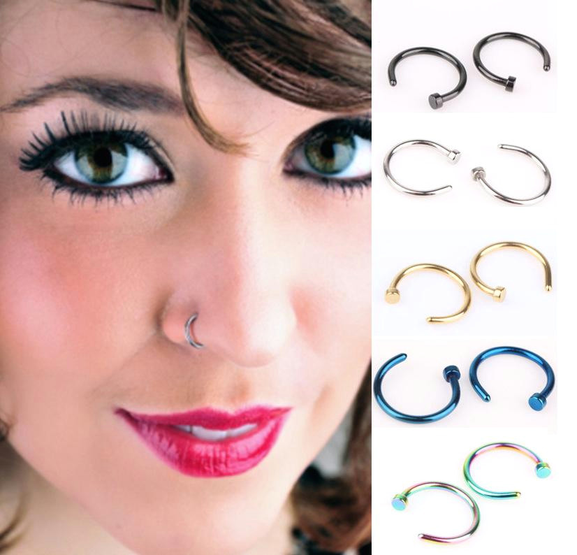 Girl with Nose Ring Drawing 2019 Nose Rings Body Art Piercing Jewelry Fashion Jewelry Stainless