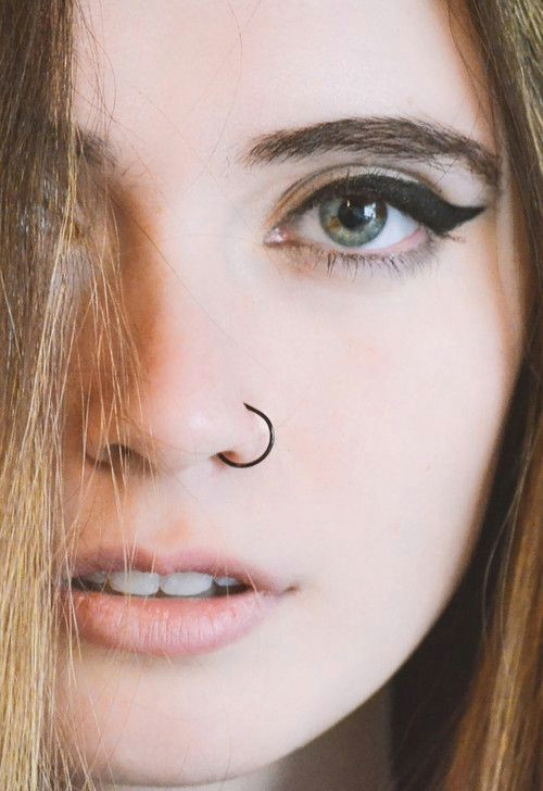 Girl with Nose Ring Drawing Pequea Os Y Encantadores Piercings Para Tu Nariz Tats Piercings