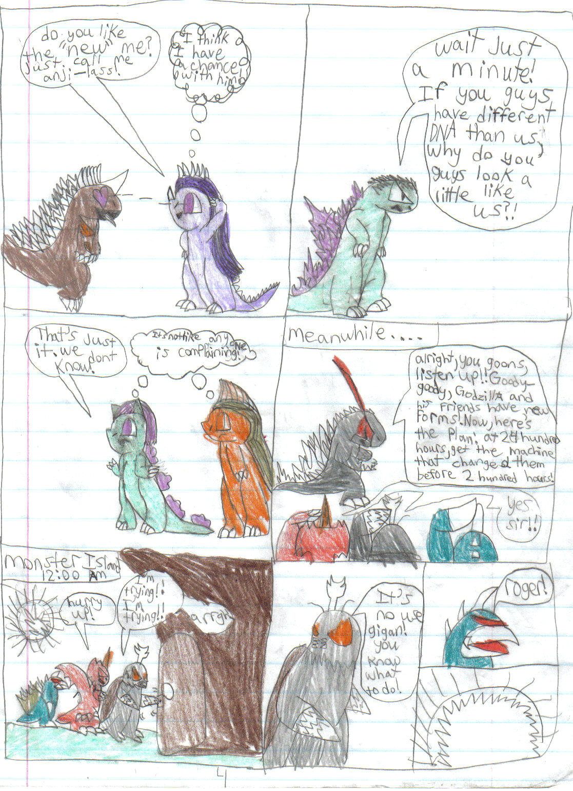 Godzilla Drawing Cartoons 2 Godzilla X issue 1 Page 4 by Mattzilla41 On Deviantart