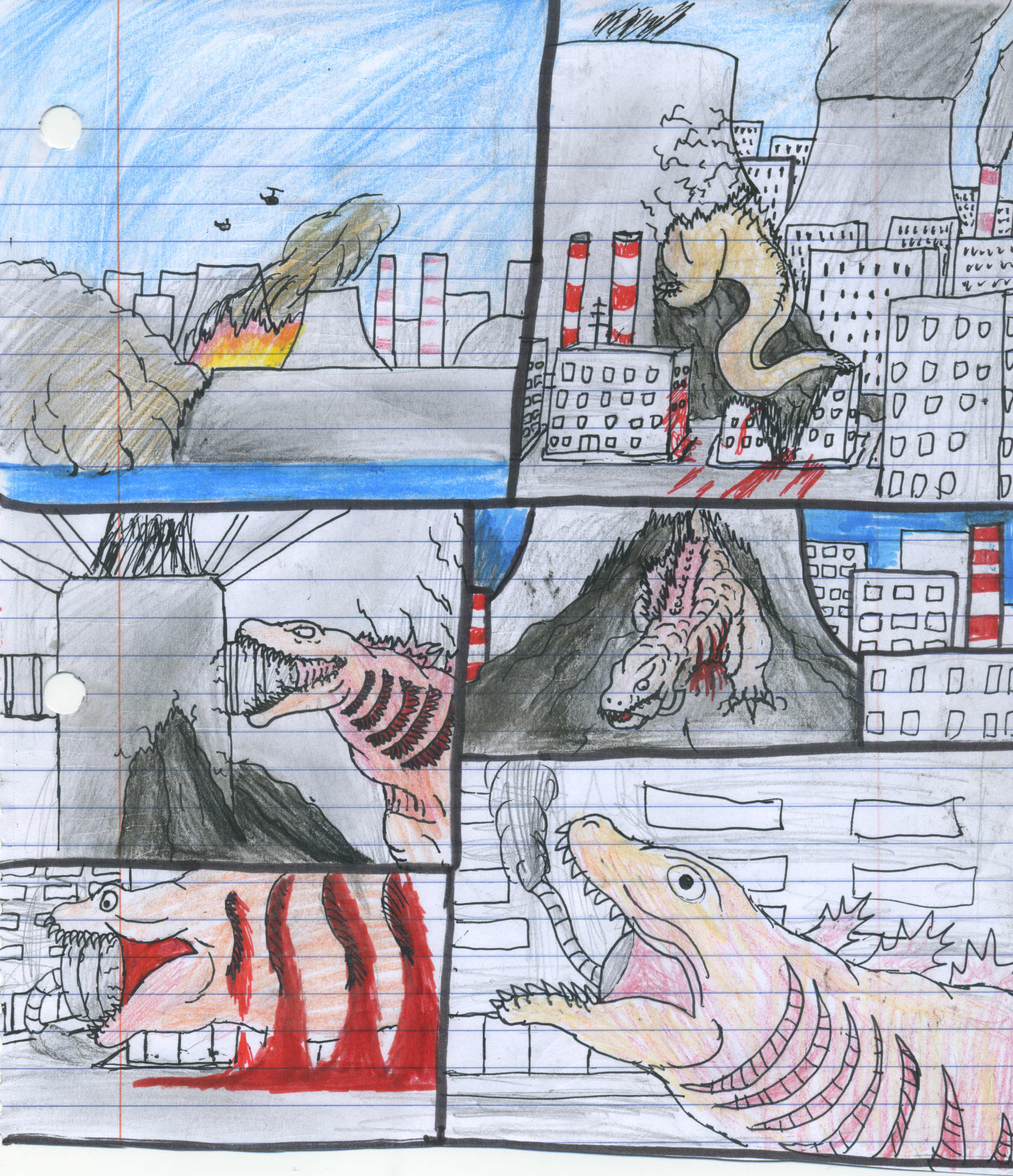 Godzilla Drawing Cartoons 2 Mlpeqg Godzilla S Arrival Chapter 1 Page 3 by Redrangerki On Deviantart