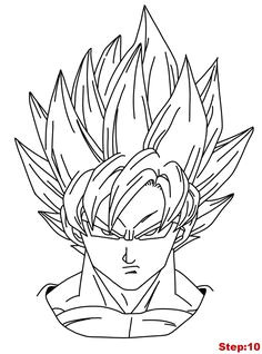 Goku Super Saiyan 3 Drawing Easy 25 Best Goku Drawing Images Drawings Dragon Ball Gt Manga Anime