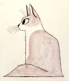 Good Drawings Of A Cat 328 Best Cats Heather Nesheim S Daily Cat Drawings Images In 2019