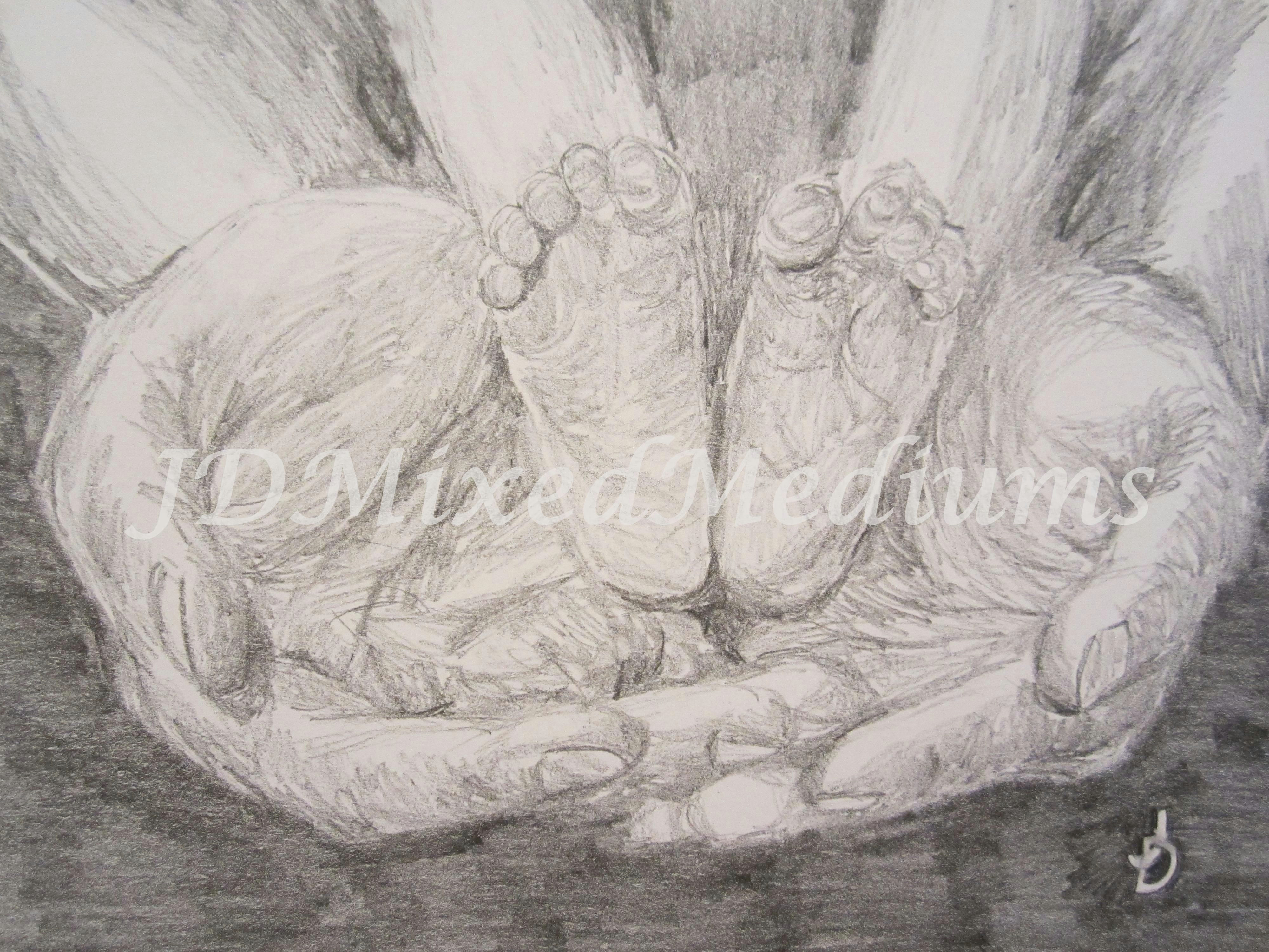 Graphite Drawings Of Hands In His Hands A Drawing for My Beautiful Niece Done with Graphite