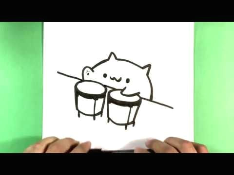Guided Drawing Of A Cat How to Draw Bongo Cat Step by Step How to Draw Easy Things