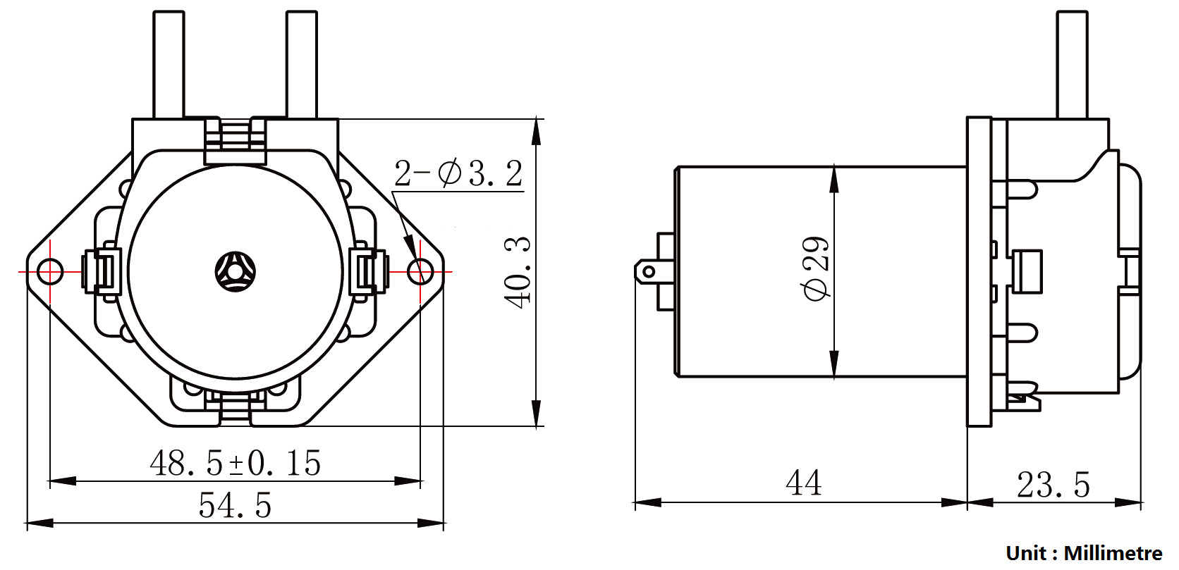 H Size Drawing Dimensions Dfr0523 Dfrobot Hersteller Bastler Ausbildung Digikey