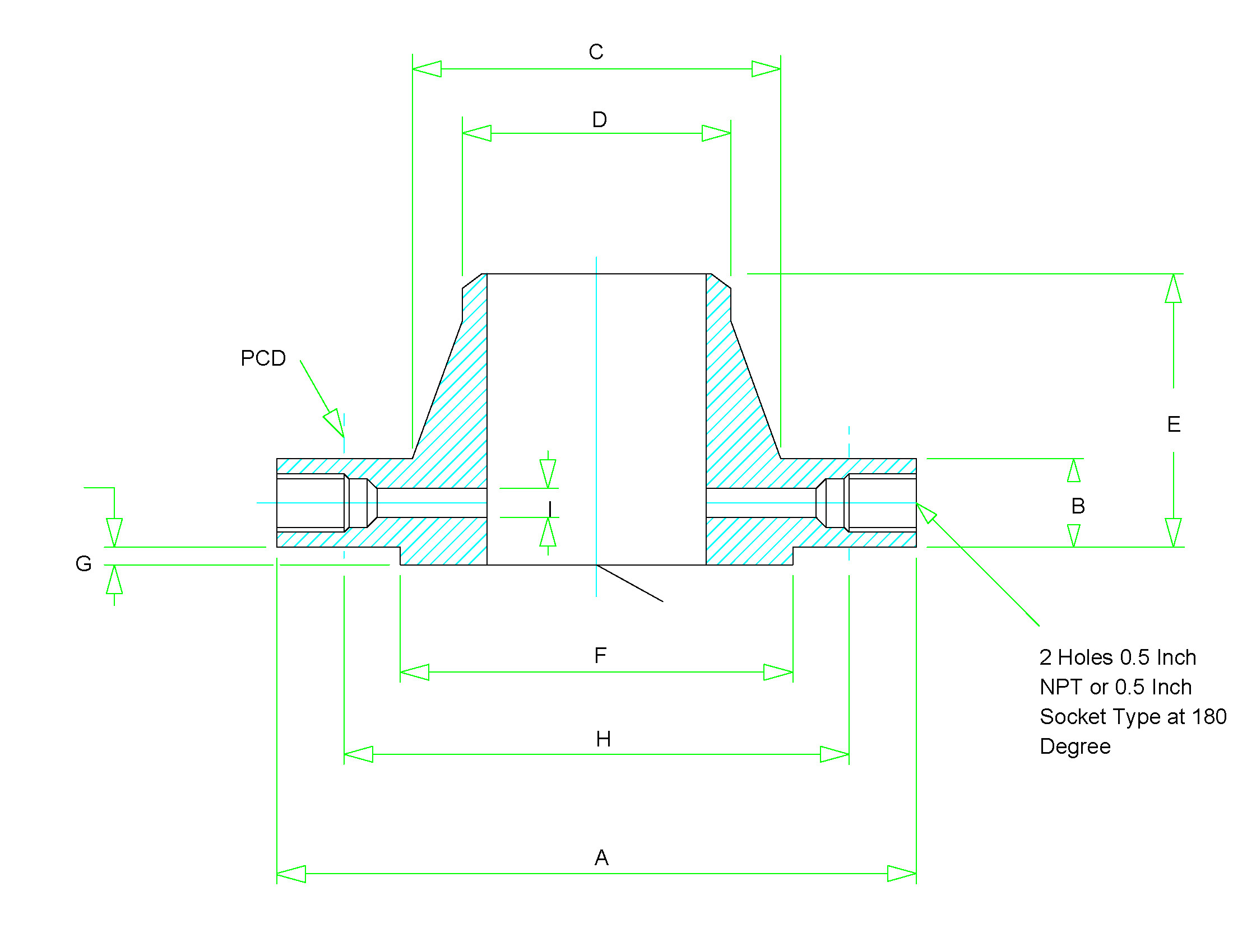 H Size Drawing Dimensions orifice Flange Dimensions Class 300 to Class 2500