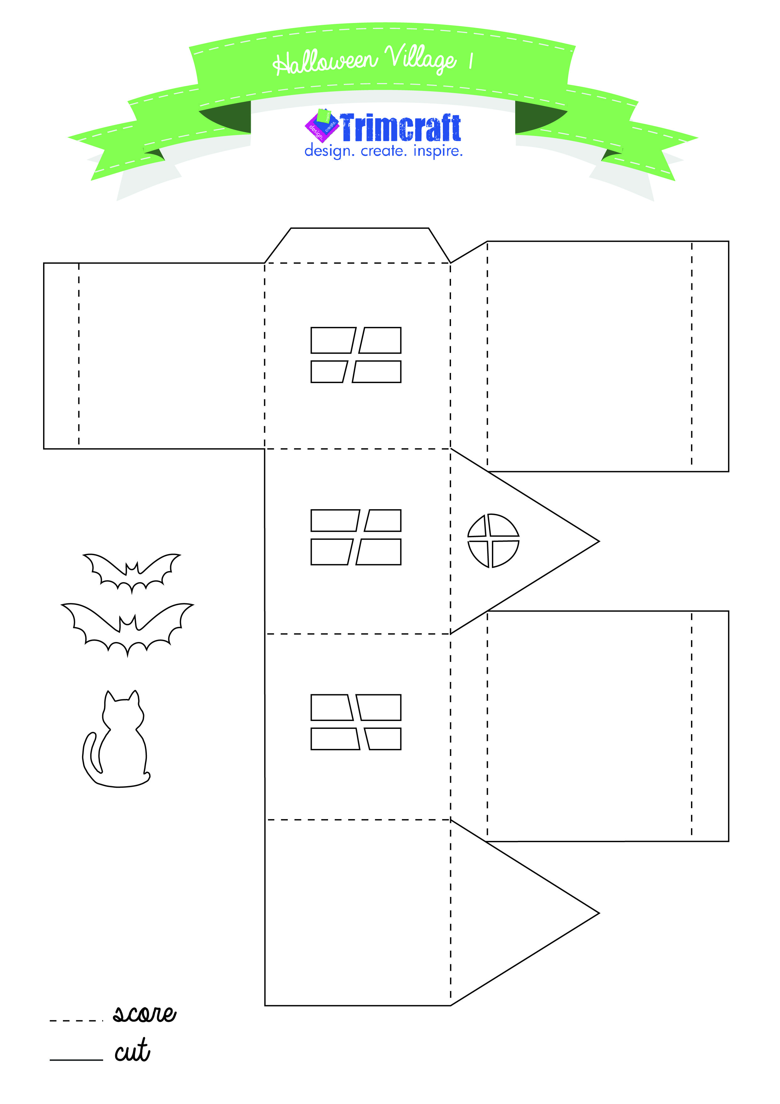 House Drawing Easy 3d Pin by Stanley Witowski On Little Houses House Template Halloween