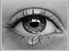 Hyper Realistic Drawing Of An Eye Crying Eye Sketch Drawing Pinterest Drawings Eye Sketch and