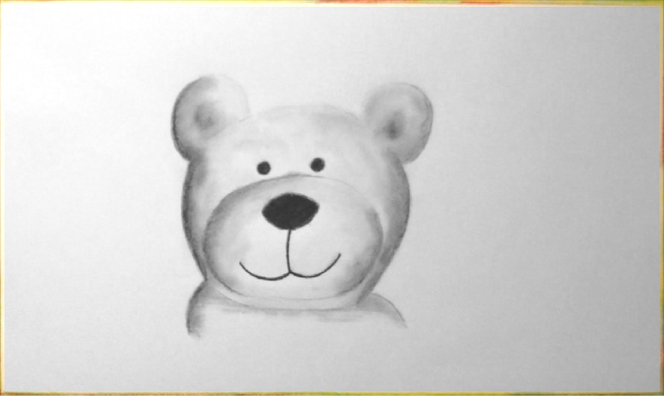 I M Drawing A Bear Kuschel Bar Zeichnen Im Zeitraffer Cuddly Bear Drawing In Fast