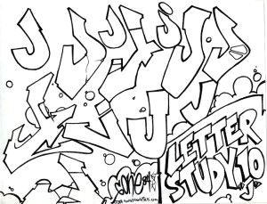 J Alphabet Drawing the Letter J In Graffiti Style Design Pinterest Graffiti
