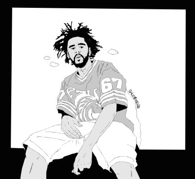 J Cole Cartoon Drawing J Cole Drawing Tumblr